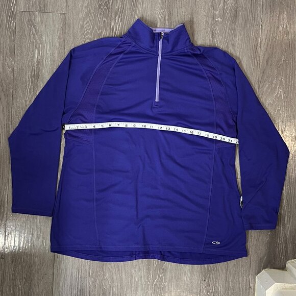 💜 Champion Duo Dry Purple Quarter-Zip Pullover – XXL - Picture 1 of 8